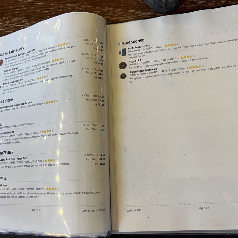 Brew On Quay - 10/17/23 FYI, todays taps - Bars Near Me - Auckland, AUK Brew On Quay - 10/17/23 FYI, todays taps - Bars Near Me - Auckland, AUK