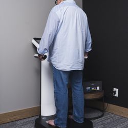 Premier Weight Loss - Patient Undergoing our InBody 970 Body Composition Analysis