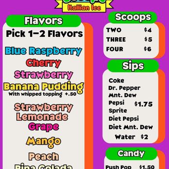 Sips & Scoops - Menu - Food Trucks Near Me Sips & Scoops - Menu - Food Trucks Near Me
