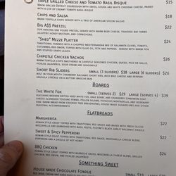 Walloon Watershed - Daytime Menu.