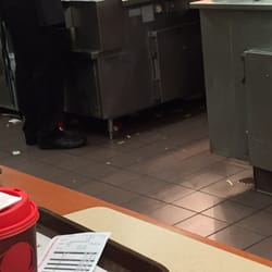 Wendy's - The dirt and food under the counters was too much.