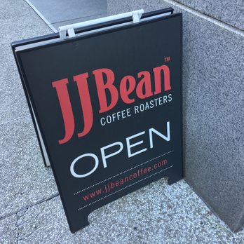 JJ Bean Coffee Roasters - Sandwich board outside~ - Cafes Near Me - Vancouver, British Columbia