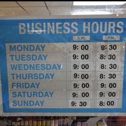 Philippine Oriental Food Store - Hours of operation