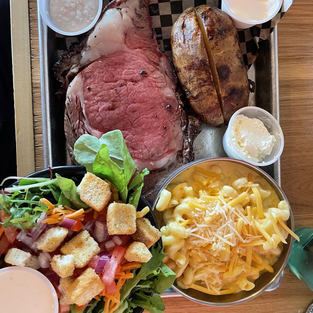 Prime rib plate Prime rib plate