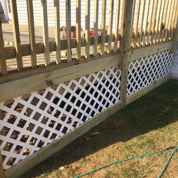 RD Fence - White lattice - Fences & Gates Near Me - Harpers Ferry, West Virginia RD Fence - White lattice - Fences & Gates Near Me - Harpers Ferry, West Virginia