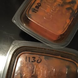 Little Caesars Pizza - The boxes had a number on them possibly indicating time. If so they gave me wings ten and a half hours old.