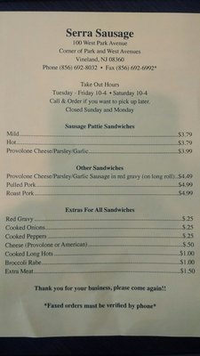 Serra Sausage by null