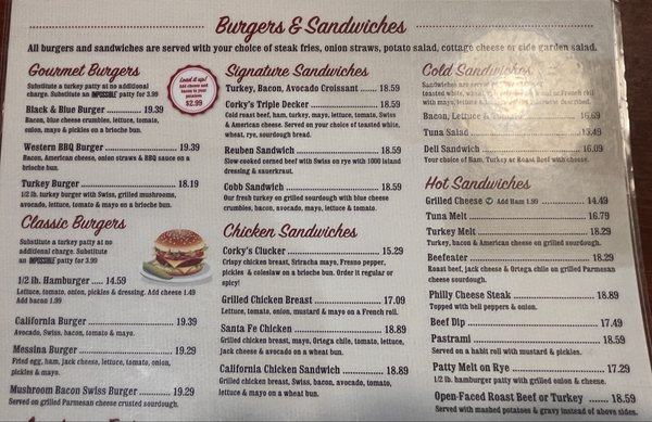 Menu photo 8 Corky's Kitchen & Bakery Perris, CA