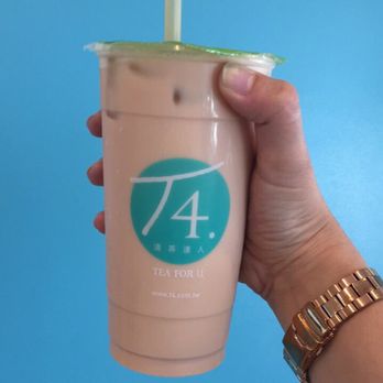 T4 - Large Rose Milk Tea (~$4.50) - 50% sweetened/ice. - Bubble Tea Near Me - Sacramento, California T4 - Large Rose Milk Tea (~$4.50) - 50% sweetened/ice. - Bubble Tea Near Me - Sacramento, California