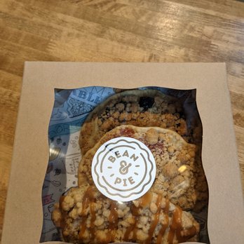 Bean & Pie - Salted caramel apple, strawberry rhubarb, and huckleberry hand pies - Desserts Near Me - Coeur d'Alene, Idaho