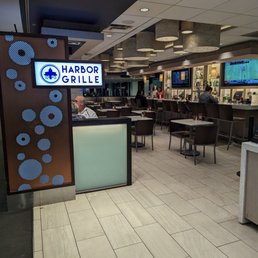 a view of the dining area
