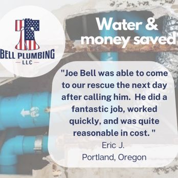 Bell Plumbing - We saved Eric J. money that was going to a high water bill. Thanks Eric for the great review! - Plumbing Near Me
