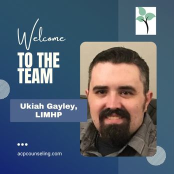 Associated Counseling Professionals - est. 1993 - Starting in mid-September 2025! Ukiah Gayley, MA, LIMHP, brings a wealth of knowledge and experience to his work. - Counseling & Mental Health Near Me - Omaha, Nebraska Associated Counseling Professionals - est. 1993 - Starting in mid-September 2025! Ukiah Gayley, MA, LIMHP, brings a wealth of knowledge and experience to his work. - Counseling & Mental Health Near Me - Omaha, Nebraska