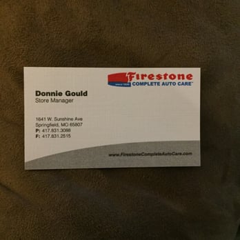 Firestone Complete Auto Care - Firestone Complete Auto Care in Springfield, Missouri. - Tires Near Me - Springfield, Missouri