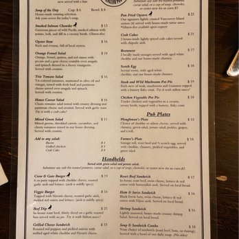 Crow & Gate Pub - Menu - British Near Me - Nanaimo, British Columbia