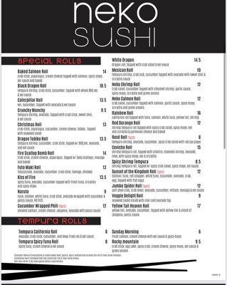 Menu photo 6 Neko Sushi Cincinnati, OH