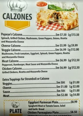 Menu photo 3 Popeye's Pizzaria Asheboro, NC Menu photo 3 Popeye's Pizzaria Asheboro, NC