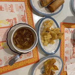 Peking Restaurant - House Egg Rolls (2 Pieces) Hot & Sour Soup Crab Rangoon (4 Pieces)