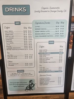 Menu photo 1 The Lost Bean Roastery Orange, CA Menu photo 1 The Lost Bean Roastery Orange, CA