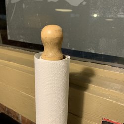 Pizza Hut - Paper towel holder was grimy