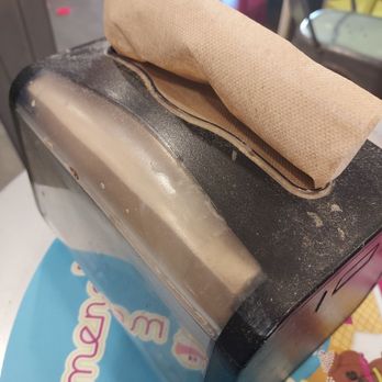 Menchie's - Sherman Oaks - Dust all over the napkin holder and high chair. Kids' table and toys were absolutely disgusting. - Ice Cream & Frozen Yogurt Near Me - Sherman Oaks, California Menchie's - Sherman Oaks - Dust all over the napkin holder and high chair. Kids' table and toys were absolutely disgusting. - Ice Cream & Frozen Yogurt Near Me - Sherman Oaks, California