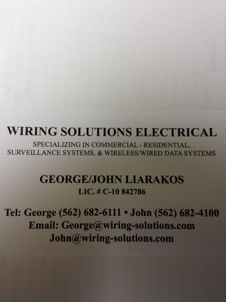 Slide of Wiring Solutions