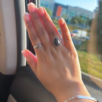 Fancy Nails Lounge - Nails done by Bee  super cute simple and exactly what I wanted! - Nail Salons Near Me - Pinole, California