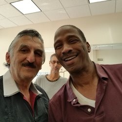 My brother, Mike, and I--with a fresh cut!
