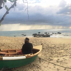 Rincón Beach - My dad and husband, Juan L. R.
