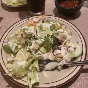 Ramon's Mexican Restaurant - Side salad to start (came with meal) - Mexican Near Me - Rosamond, California