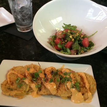 Lucille's - Watermelon and pistachio salad. Fried green tomatoes.. Mmmmmm - New American Near Me - Houston, Texas Lucille's - Watermelon and pistachio salad. Fried green tomatoes.. Mmmmmm - New American Near Me - Houston, Texas