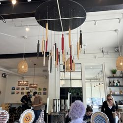 BreadWorks at Broad Ripple - Rolling pin chandelier