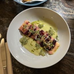Salmon beet delight