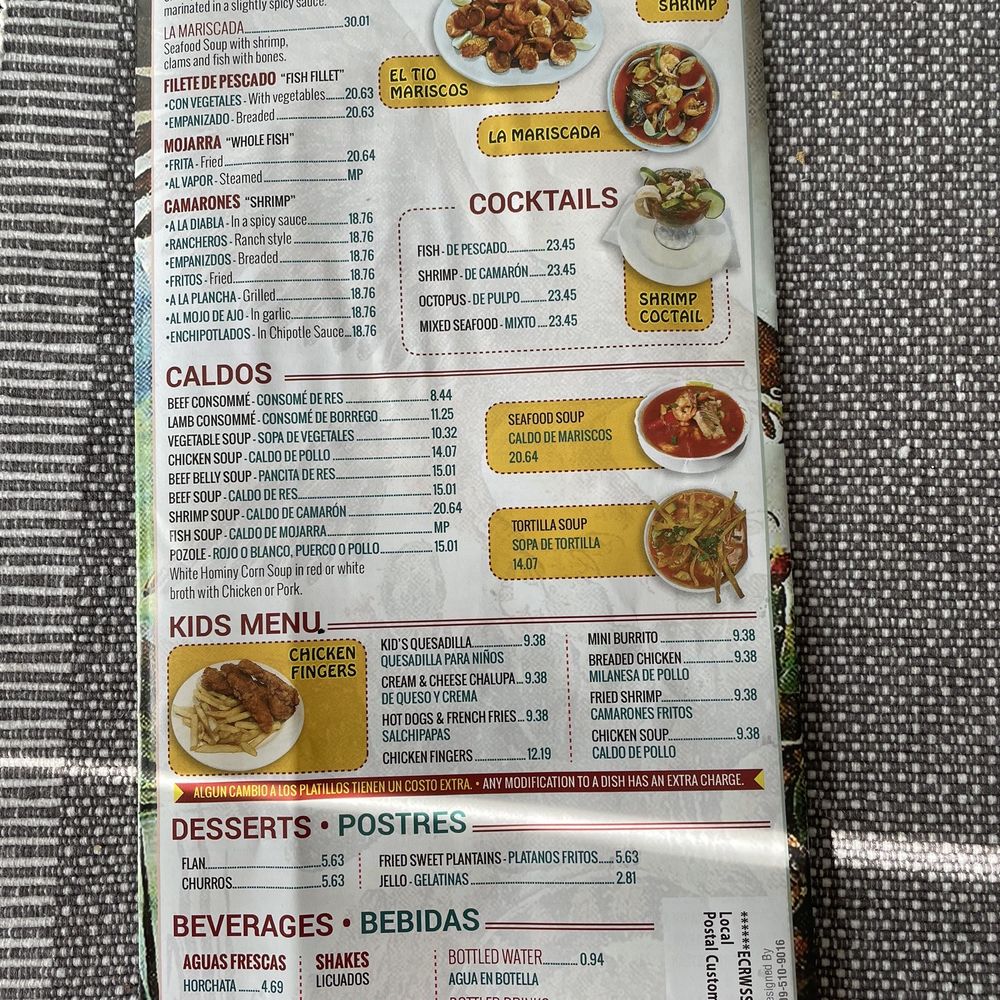 La Casa De La Tia - the menu for the restaurant - Mexican Near Me - Jackson, New Jersey La Casa De La Tia - the menu for the restaurant - Mexican Near Me - Jackson, New Jersey