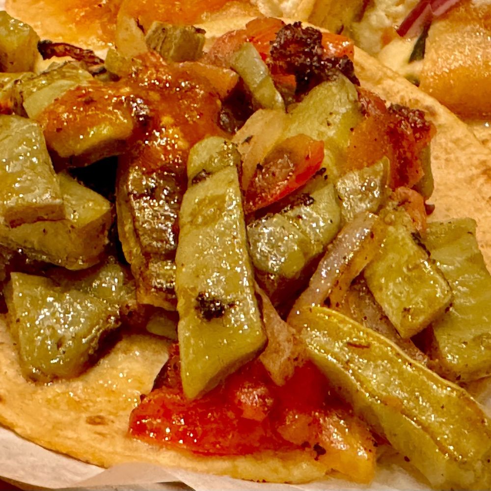 Guisados - Nopales taco (cactus) with black bean taco - Mexican Near Me - Pasadena, California Guisados - Nopales taco (cactus) with black bean taco - Mexican Near Me - Pasadena, California