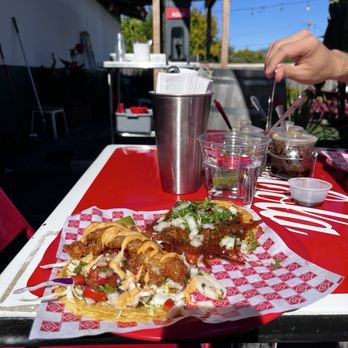 Mothers Tacos - Mushroom (Vegetarian) and Pescado tacos - Tacos Near Me - Napa, California Mothers Tacos - Mushroom (Vegetarian) and Pescado tacos - Tacos Near Me - Napa, California