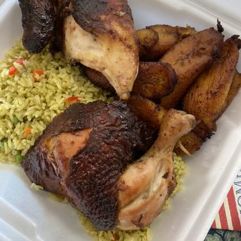 Pollo Inka Express - 1/2 Chicken with plantains and cilantro rice - Peruvian Near Me - Hawthorne, California Pollo Inka Express - 1/2 Chicken with plantains and cilantro rice - Peruvian Near Me - Hawthorne, California