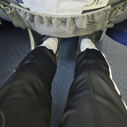 7 to 8 inch extra for legs in Economy class 7 to 8 inch extra for legs in Economy class