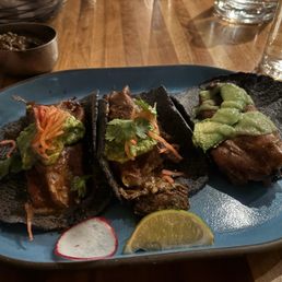 Short Rib Quesabirria Taco x2. Filet Mignon Taco x1. Short Rib Quesabirria Taco x2. Filet Mignon Taco x1.