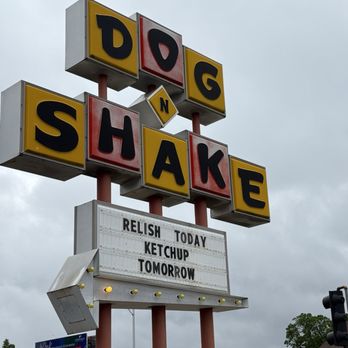 Dog-N-Shake - Sign out front - American Near Me - Wichita, Kansas Dog-N-Shake - Sign out front - American Near Me - Wichita, Kansas