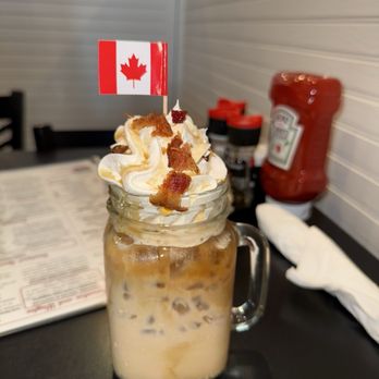 Maple Leaf Diner - Bacon Maple Syrup - American Near Me - Dallas, Texas Maple Leaf Diner - Bacon Maple Syrup - American Near Me - Dallas, Texas