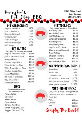 Menu photo 3 Vaughn’s Pit Stop BBQ Bono, AR