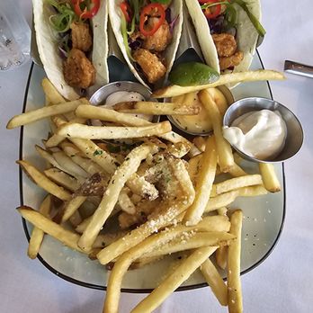 Parc - Shrimp tacos with truffle fries! - New American Near Me - Detroit, Michigan Parc - Shrimp tacos with truffle fries! - New American Near Me - Detroit, Michigan
