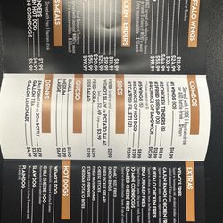 Wemo's Wings - Wemo's menu