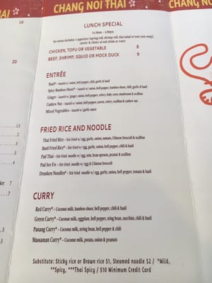 Menu photo 6 Chang Noi Thai Staten Island, NY