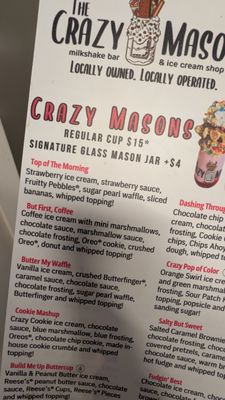 Menu photo 1 The Crazy Mason Ellicott City, MD Menu photo 1 The Crazy Mason Ellicott City, MD