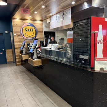 Salt Burgers + Fries - Counter and kiosk - Burgers Near Me - Chicago, Illinois Salt Burgers + Fries - Counter and kiosk - Burgers Near Me - Chicago, Illinois