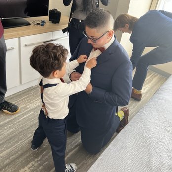B. Nathaniel Custom Clothiers - Little Gabe's pants were perfect and when he put Sam's suit jacket on he said "You look good". - Bespoke Clothing Near Me - New Brunswick, New Jersey