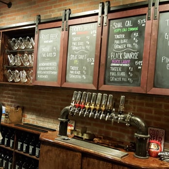 Brewyard Beer Company - The Bar and Taps; room for much more brews. - Brewpubs Near Me - Glendale, California