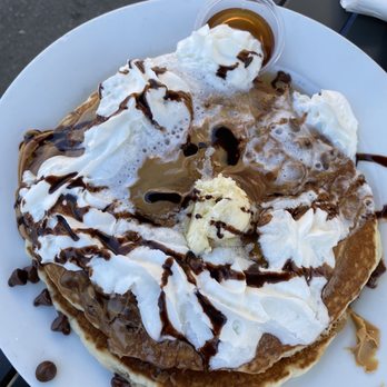 Good Day Cafe - Chocolate Chip and Peanut Butter Pancakes - Breakfast & Brunch Near Me - Vallejo, California Good Day Cafe - Chocolate Chip and Peanut Butter Pancakes - Breakfast & Brunch Near Me - Vallejo, California